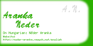 aranka neder business card